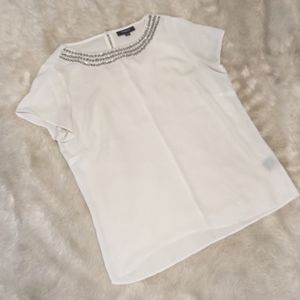 EUC Beautiful Beaded Blouse Size S